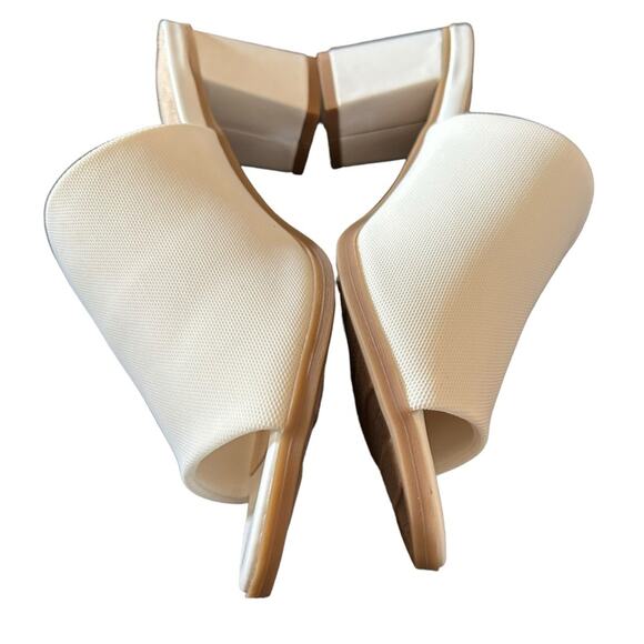 Easy Street Carmella Stretch Block Heeled Mule Open Toe NEW Size 6 WIDE - Picture 8 of 11